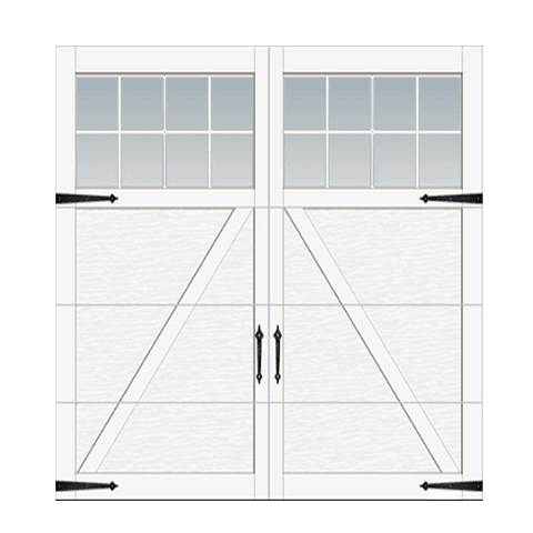 Une porte de garage.